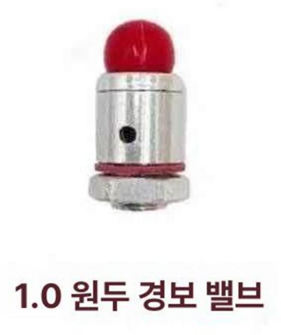 고압 세척기 부품 2점 0.8-5.0mm 2.0 셀프, 1개, 13번 1.0cm 둥근 머리 알람 밸브 레드