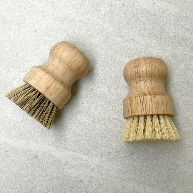 [코아코아] 우드 다용도 세척브러쉬 2종 주방용 천연 코코넛야자솔 세척솔, 코코넛 야쟈(브라운), 1개