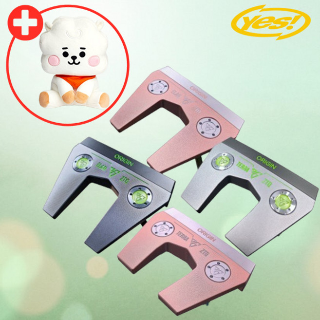 yes 예스 오리진 제로토크 퍼터 여성용, 83.82cm(33인치), 엘란네온포지