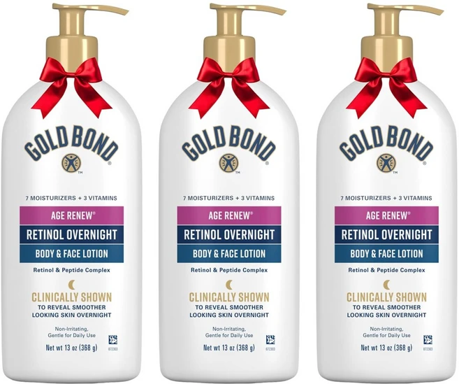 골드본드 에이지 리뉴 레티놀 오버나이트 로션 368g 3개 - 쿠팡
