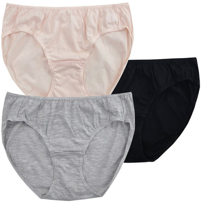 제이지몰 BYC 면 100% 주니어 성인 겸용 삼각 팬티 3매 세트 초등 학생 중학생 데일리 속옷