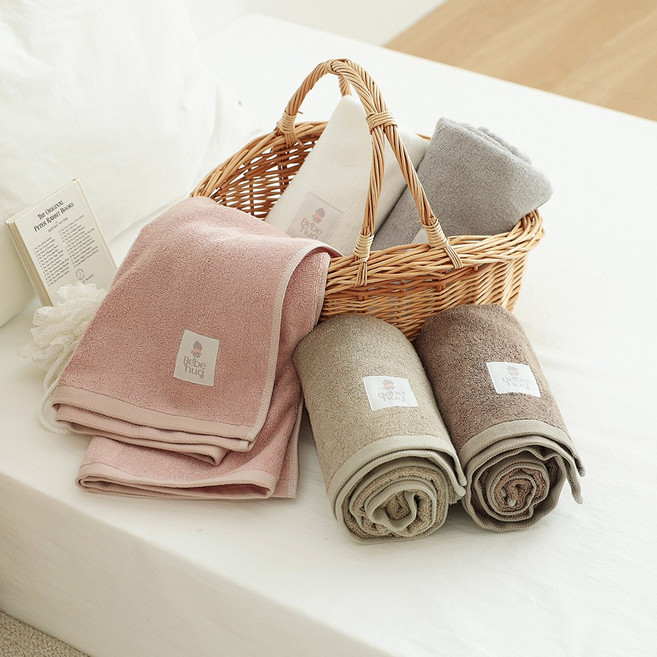 베베허그 뱀부 밤부 소프트 바스타월 타올 아기 목욕수건(속싸개 겸용), 1개, 브라운