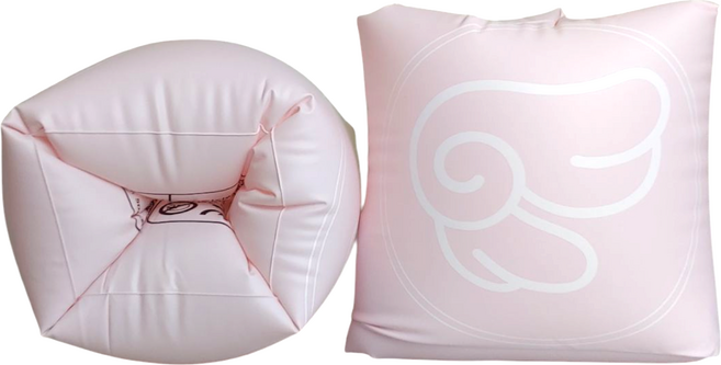 캠포티아 코튼캔디 암튜브 어린이 성인 팔튜브 물놀이 수영 암링, 핑크샌드, 1세트