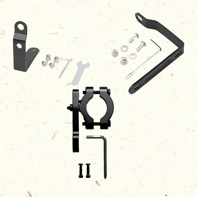 오토바이 컵홀더 부속품 백미러형 핸들바형, SPS, 블랙