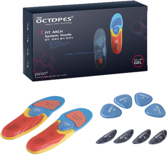 테일러풋 기능성 아치 깔창 실리콘 군인 군대, 1개