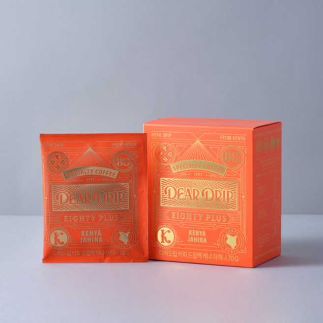 디어드립 드립백커피 케냐 자히나 7개입, 1개, 10mg