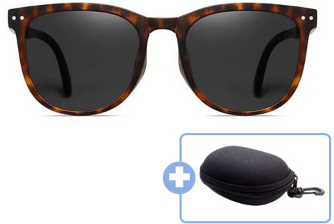 남녀공용 가벼운 접이식 선글라스 자외선차단 오버사이즈 패션 선글라스 F639