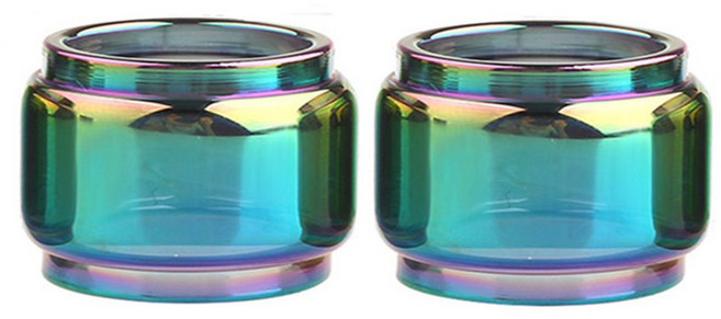 GEEKVAPE ZEUS X 메쉬/Zeus 듀얼 RTA 4ml/ZEUS 4 5ml/Zeus Sub Ohm 탱크 3 5ml 용 2pcs YUHETEC 컬러 버블 유리 튜브, ZEUS X mesh, 2pcs Rainbow