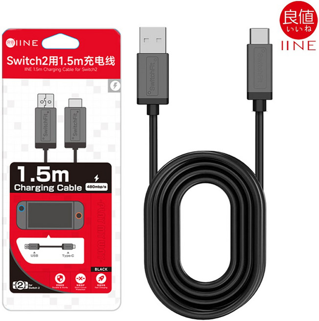 닌텐도 스위치2 충전 케이블 A to C 이이네, 이이네 스위치2 A to C 충전케이블, 1개