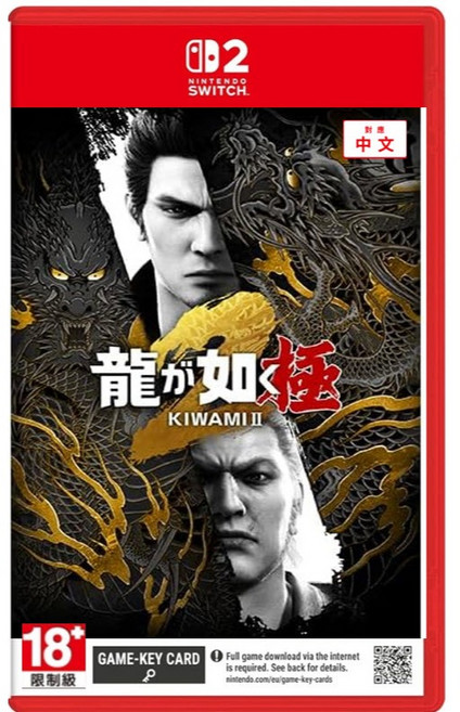 艾達電玩 NS2 人中之龍 極2 中文版 全新現貨, 1個