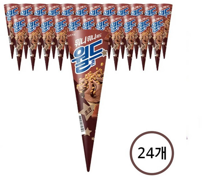 월드콘 초코 24입, 24개, 160ml