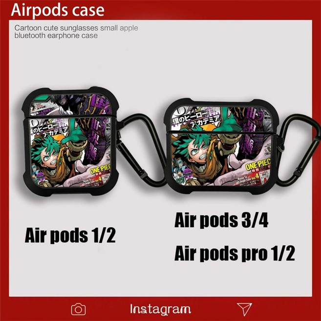15종 나히아 에어팟케이스 토가히미코 에어팟 프로 케이스 나의히어로 아카데미아 굿즈 토도로키 히로아카 다비, 에어팟 3세대, H 미도리야
