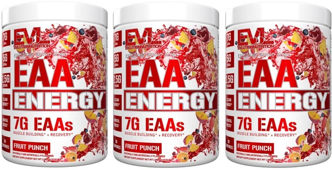 EVLUTION NUTRITION EAA 필수아미노산 프루트 357gX3통, 357g - 쿠팡