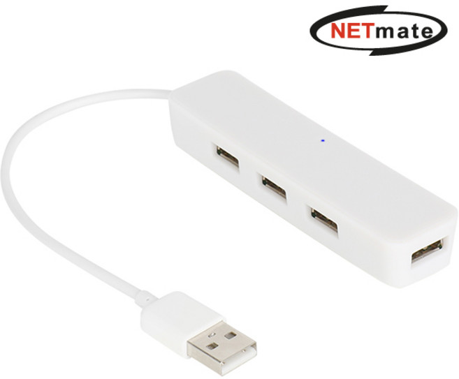 강원전자 넷메이트 NMX-BY222 USB2.0 4포트 무전원 허브 (화이트), 상세페이지 참조, 쿠팡 에이티제이 본상품선택, 1