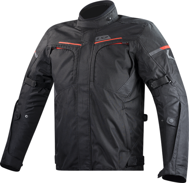 LS2 ENDURANCE MAN JACKET BLACK RED, M