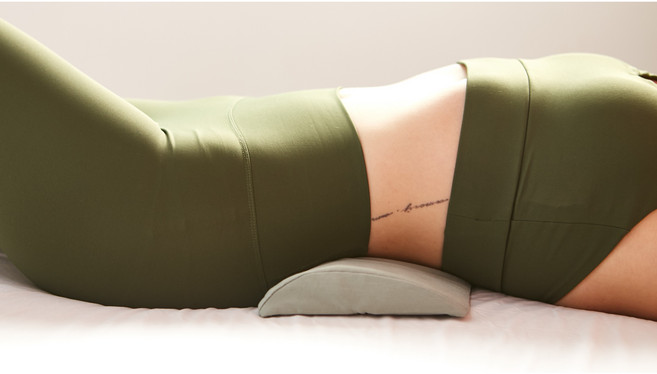 내 허리에 맞춰 높이를 선택하는 좌 우 비대칭 경추 요추 디스크 베개, 1개, 체리 트위드 운전석 요추 받침