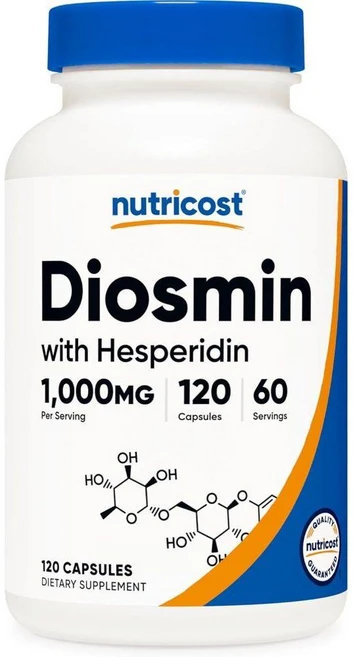 뉴트리코스트 디오스민 헤스페리딘 1000mg Diosmin Hesperidin 120정, 1개 - 쿠팡