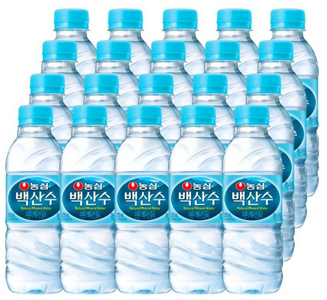 백산수 생수 무라벨 2L, 6개