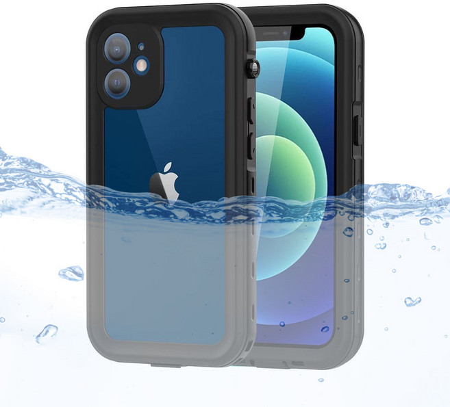 완벽방수 IP68 워터스쿠버 방수케이스, 블랙, 1개