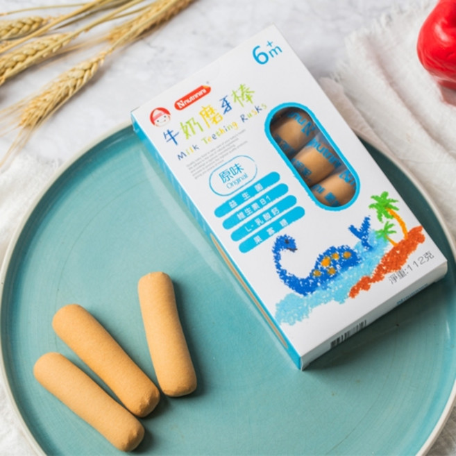 Nutrinini 寶寶牛奶磨牙棒, 1個, 牛奶磨牙棒, 50g, 牛奶磨牙棒
