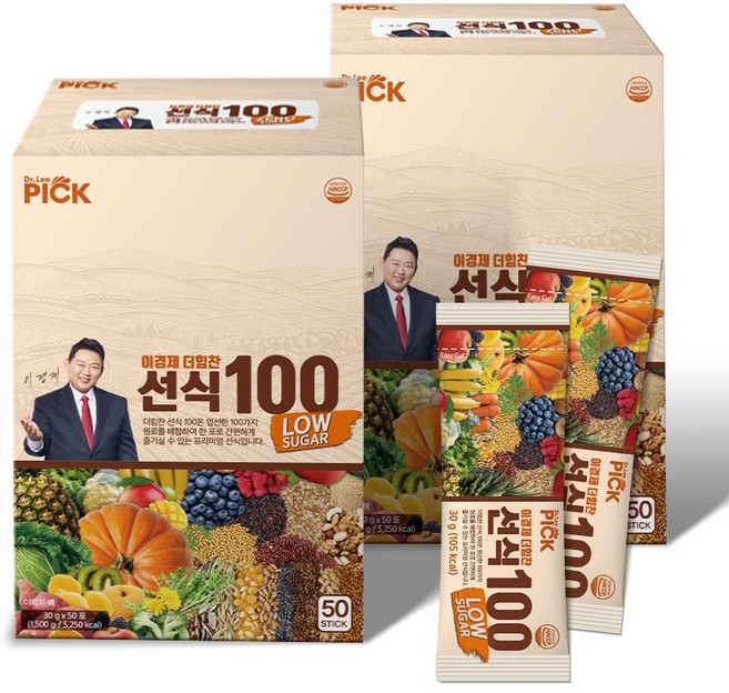 이경제 더힘찬선식100 설탕제로 + 쉐이커, 100개, 30g