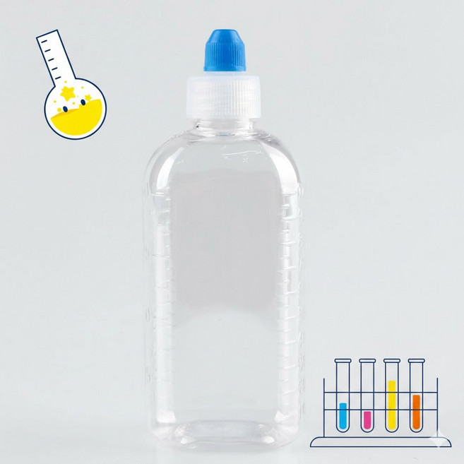 다용도 투명 눈금 물약병 100cc 2개입 소분 용기 투명용기