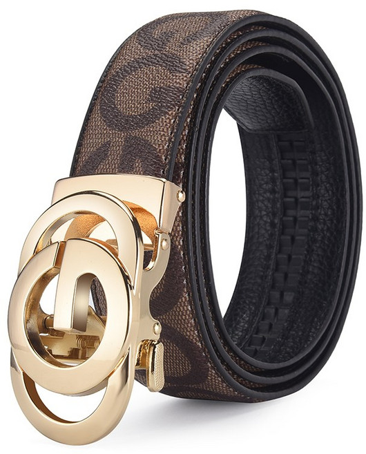 남성 엠보 벨트 고급 자동 벨트 남성 캐주얼 벨트