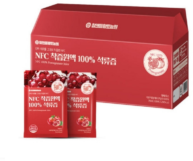 황토농원 은하수컴퍼니 NFC 착즙원액 100% 석류즙 30포