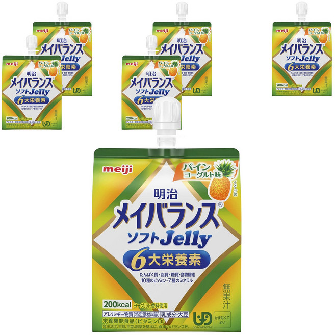 meiji 明治 明治 Balance 軟糖 鳳梨優格口味, 6個, 125ml