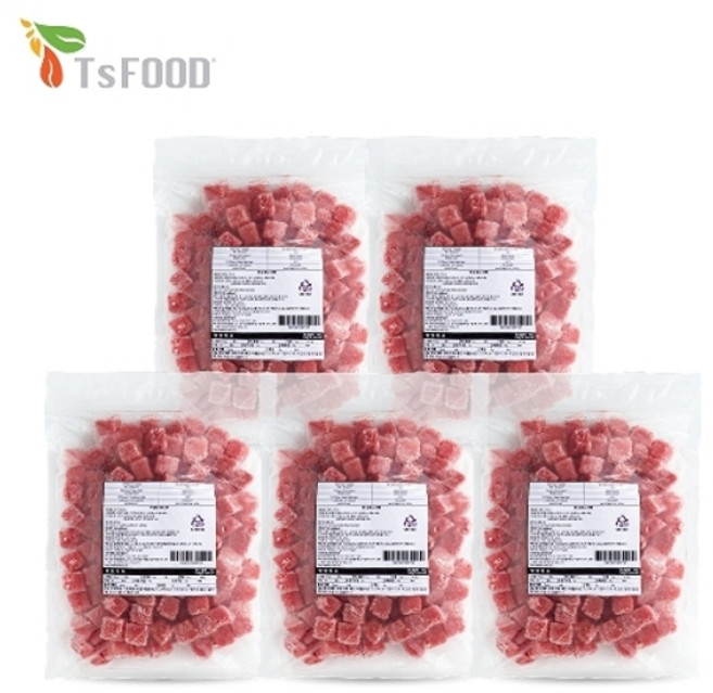 [보라티알] TS Food 냉동 수박 다이스 IQF 1kg x 5개