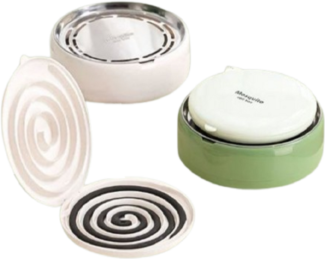 허니팟츠 모기향 분리기 케이스 거치대 인센스 트레이, 케이스 단일, 화이트