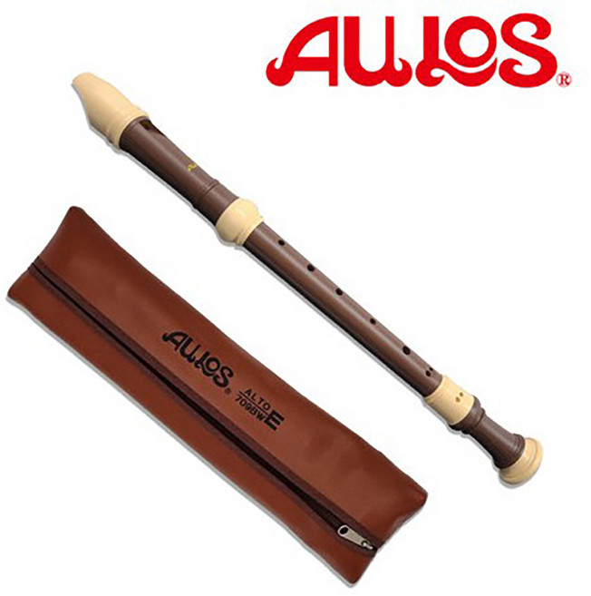 아울로스 리코더 709BW-E 알토 바로크식 우드브라운, 1개