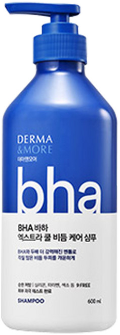 더마앤모어 바하 엑스트라 쿨 비듬 케어 샴푸 600ml, 1개