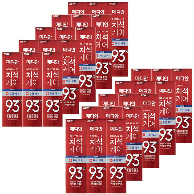 메디안 치석케어 구취제거 치약, 120g, 10개