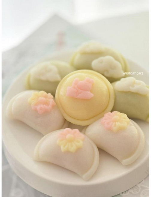 바람떡 고명틀 일체형 떡도구 떡도장 절편만들기 복주머니, 1개, 6. 네잎클로버2