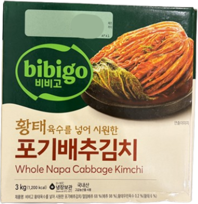비비고 포기배추김치 3kg, 1개