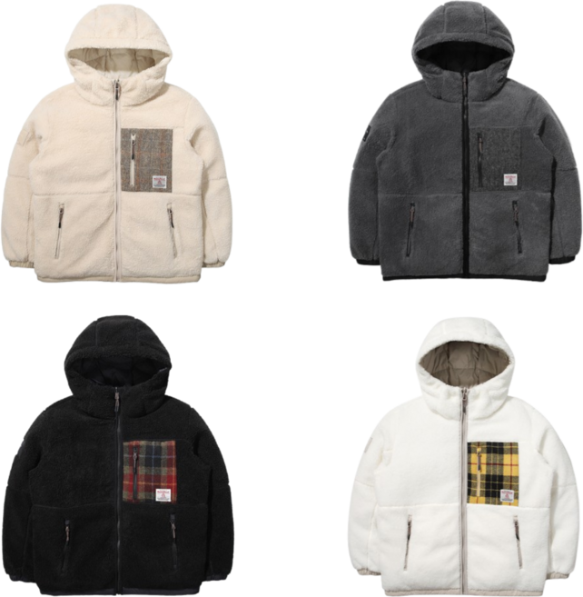 K2 정품 공용 리버서블 양면 뽀글이 구스 다운 점퍼