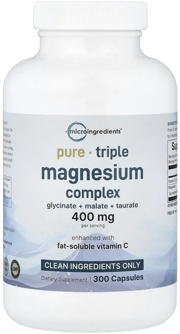 Micro Ingredients 삼중 마그네슘 복합체 캡슐 300정(캡슐당 133mg), MicroIngredients삼중마그네슘복합체캡슐300, 1개 - 쿠팡