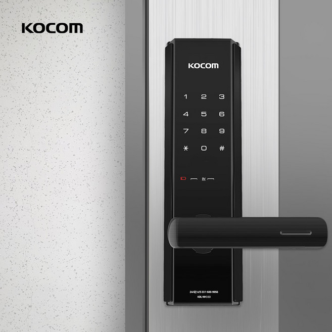 코콤 디지털 무타공 도어락 손잡이 이중잠금 도어락 아파트 번호키 교체 설치 NH330, 고객직접설치, 코콤 무타공 도어락 NH330
