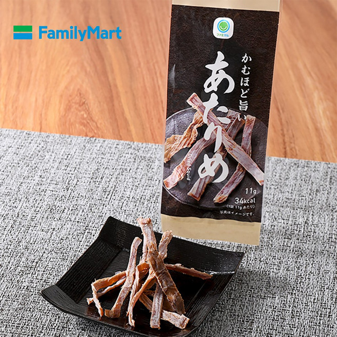 일본 훼미리마트 편의점 씹을수록 맛있는 아타리메 오징어 11g, 1개, 1개