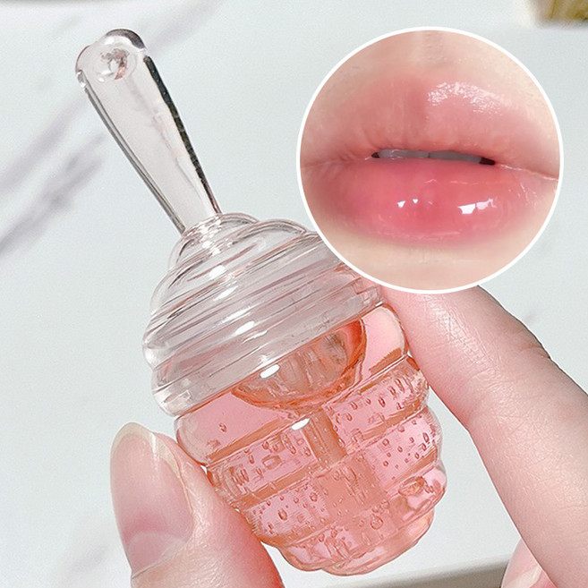 아이루리 허니 단지 틴트 휴대용 공병 립 글로스 크림 립밤 만들기 여행용 용기, 1개, 허니단지틴트휴대용공병 투명색