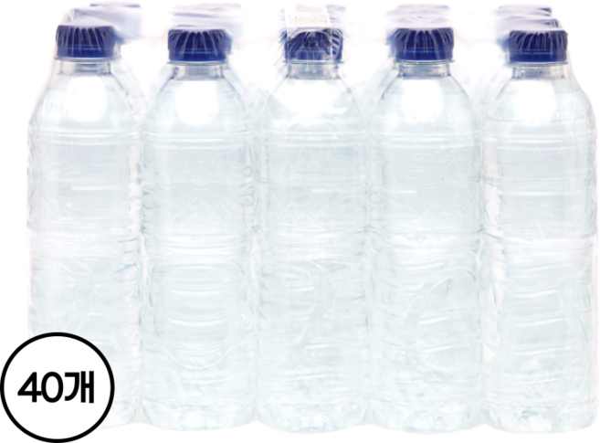 평창수 무라벨 생수, 500ml, 40개