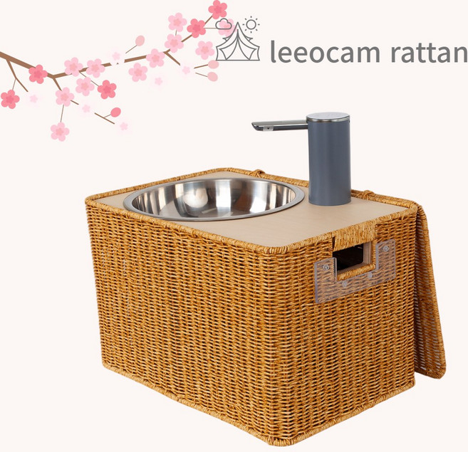 리오캠핑 라탄캠핑개수대 세면대 풀세트