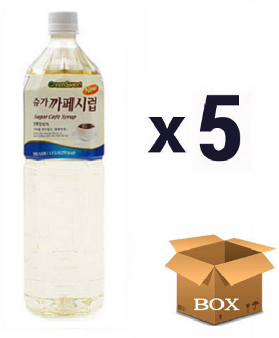 청정원 카페시럽화이트 1.5L (6개1박스)+DY시럽펌프, 5개