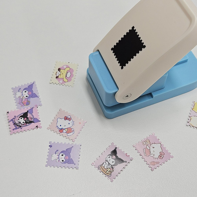 NRM 우표 모양 펀칭기, 1개, 스카이 L