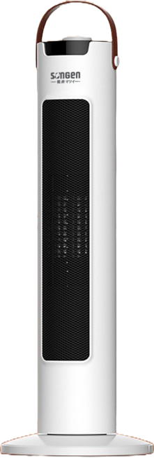 SONGEN松井石墨烯陶瓷電暖器 三段控溫 左右擺頭 傾倒斷電 安全便攜, 白色, SG-073TC