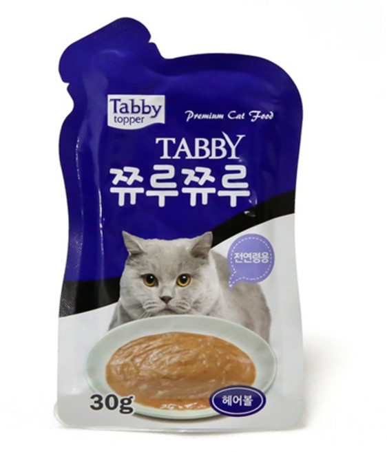 태비토퍼 쮸루쮸루 헤어볼 30g, 1개