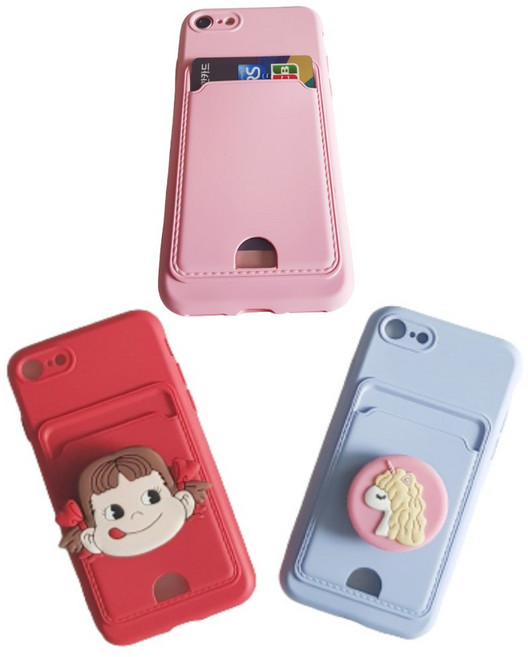 <루카>갤럭시 S24울트라 (S928) Unique Item 카드 포켓 휴대폰 케이스+ Pretty 스마트 톡[거치대/팝톡]<set>