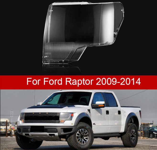 호환 포드 F-150 교체용 투명 헤드램프 쉘 투명 전등갓 헤드라이트 커버 렌즈 유리 마스크 라이트 캡 2009 2014, [03] Left and Right, 1개