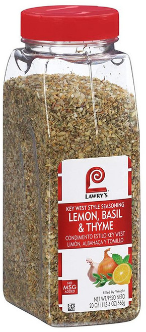Lawry's 로리스 레몬 바질 앤 타임 시즈닝 566g Lawry's Lemon Basil and Thyme Key West Style Seasoning, 1개